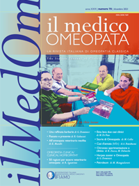 IL MEDICO OMEOPATA N.78 - Dicembre 2021